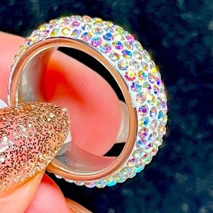 NEW UNISEX wedding style CZ ZIRCON-rhinestone glitter band